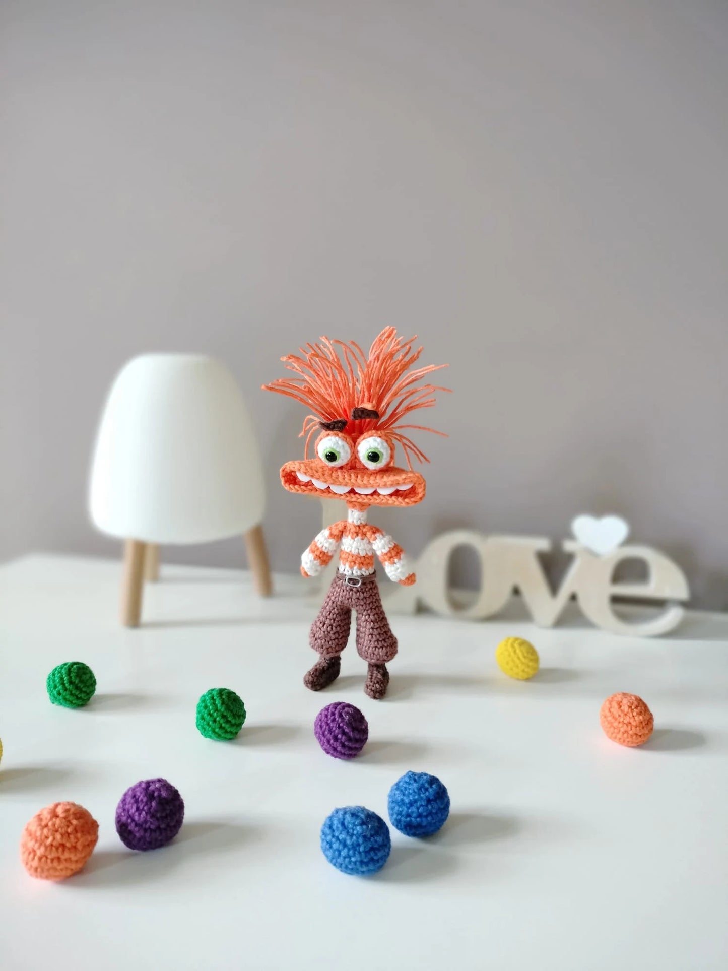 Amigurumi Ansiedade - Inside Out 2