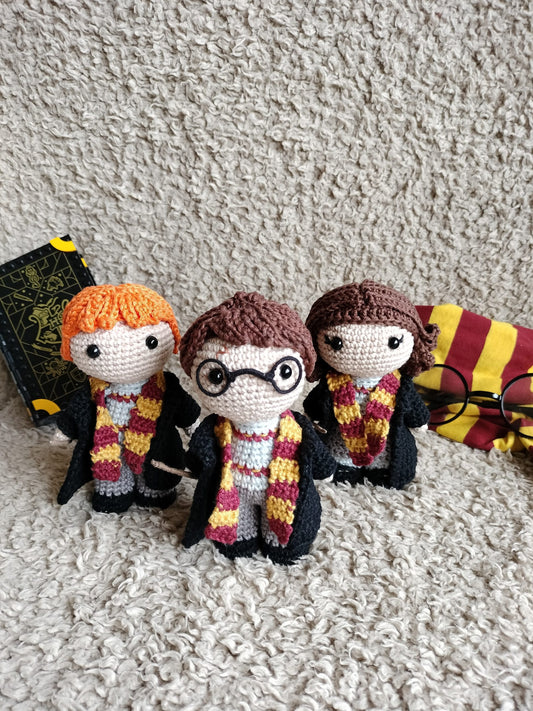 Amigurumi Trio Mágico de Harry Potter