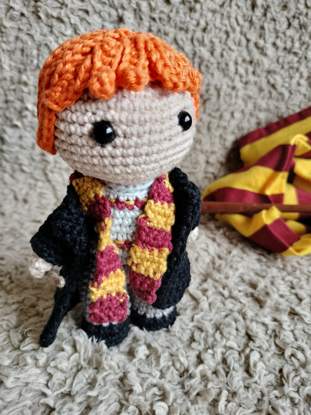 Amigurumi Inspirado em Ron Weasley (Harry Potter) – Arte a Fio