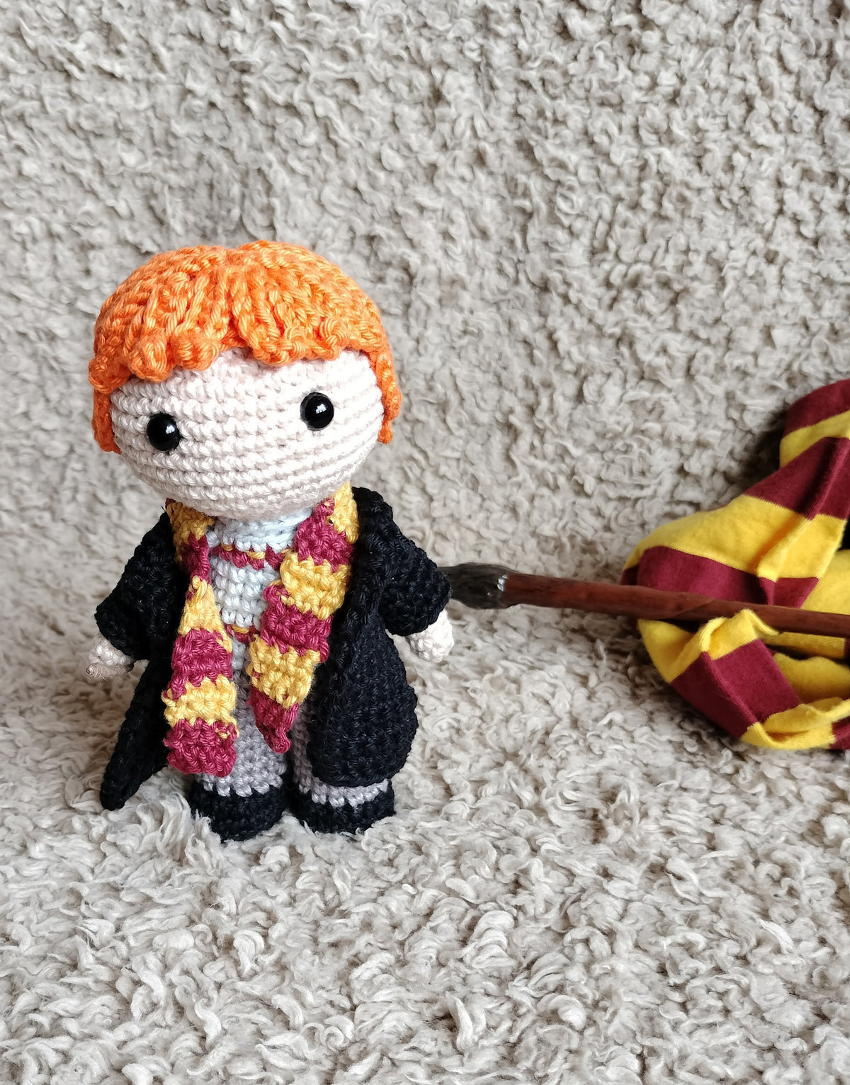 Amigurumi Inspirado em Ron Weasley (Harry Potter) – Arte a Fio