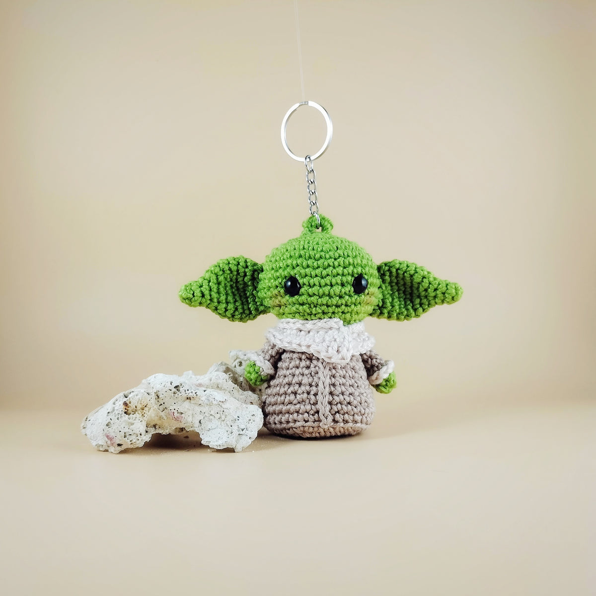 Porta-chaves inspirado em Grogu (Baby Yoda -  Star Wars)