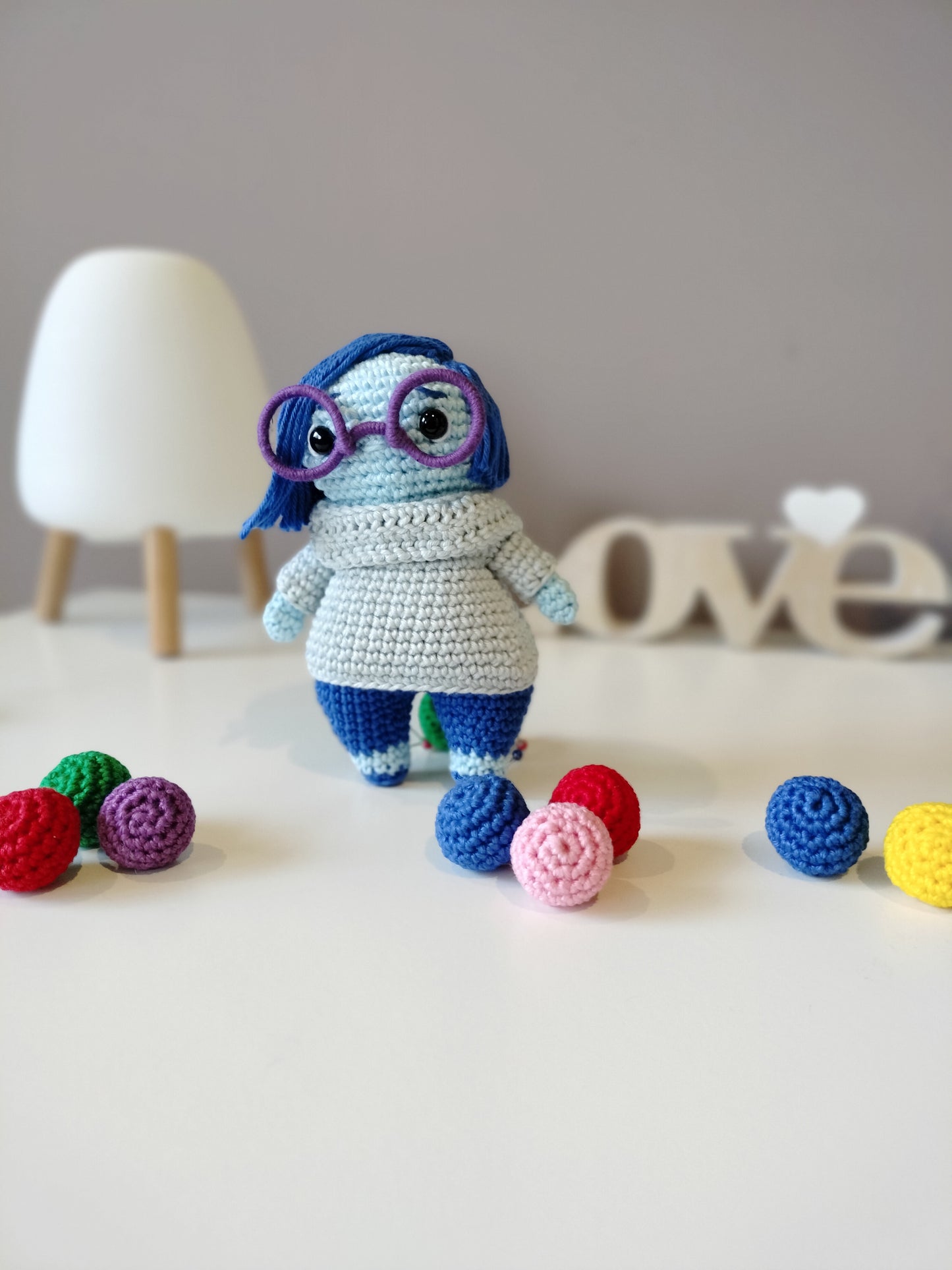 Amigurumi Tristeza - Inside Out