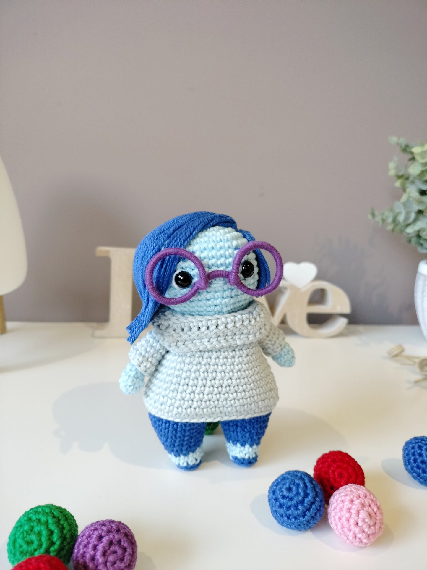 Amigurumi Tristeza - Inside Out