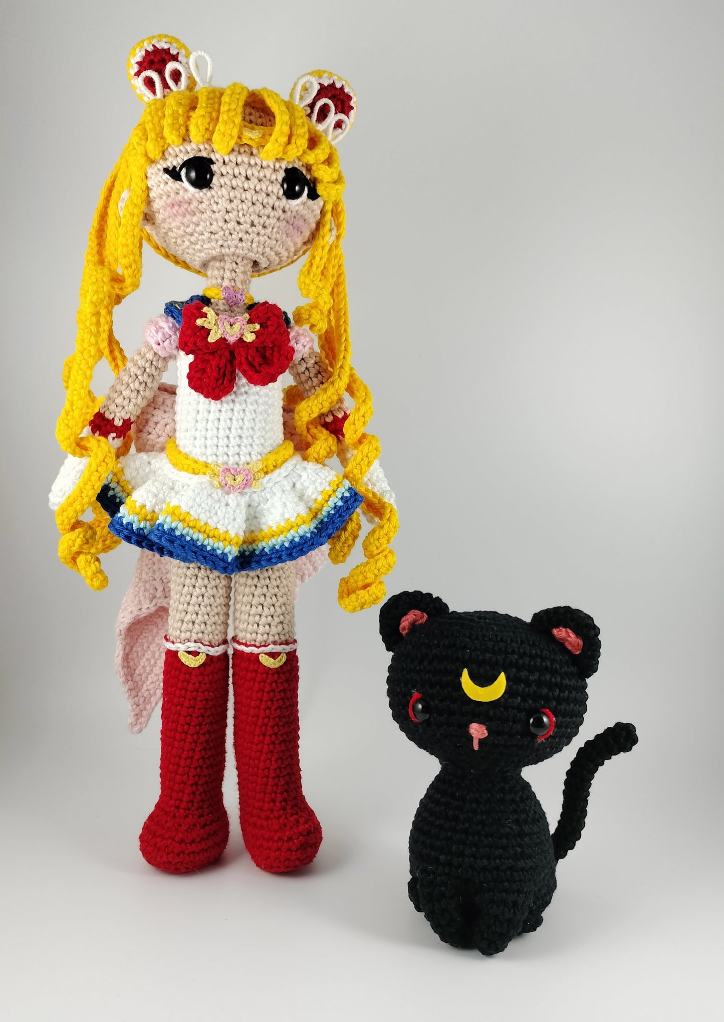 Amigurumis Inspirados em Sailor Moon e Luna