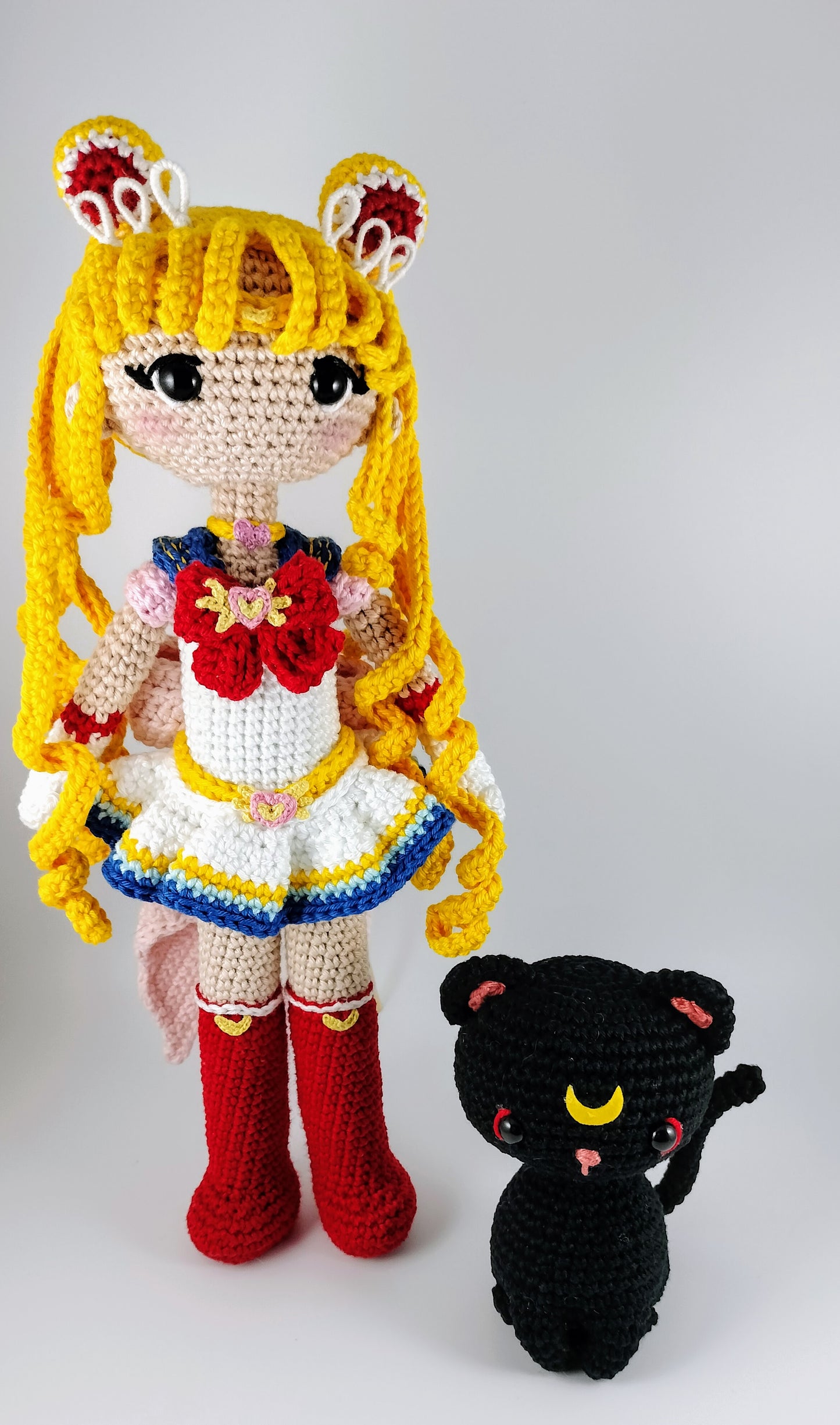 Amigurumis Inspirados em Sailor Moon e Luna