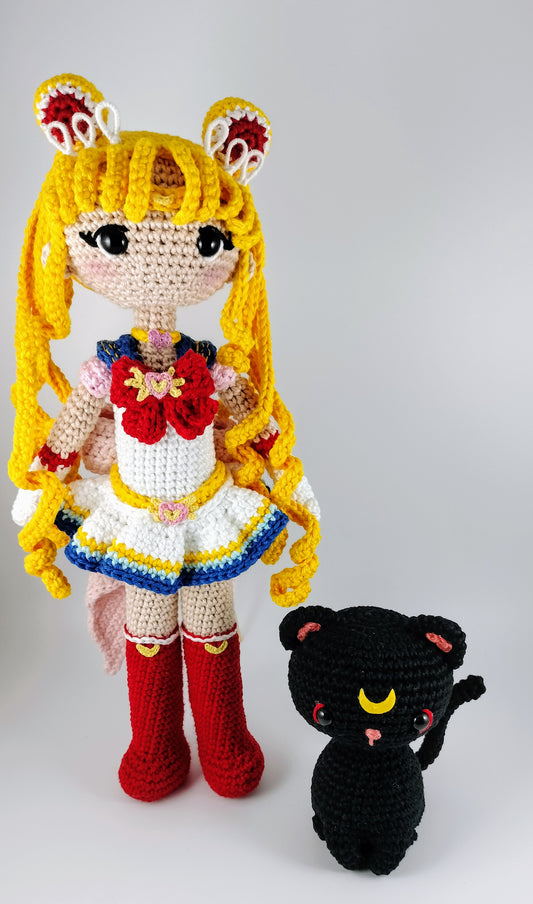 Amigurumis Inspirados em Sailor Moon e Luna