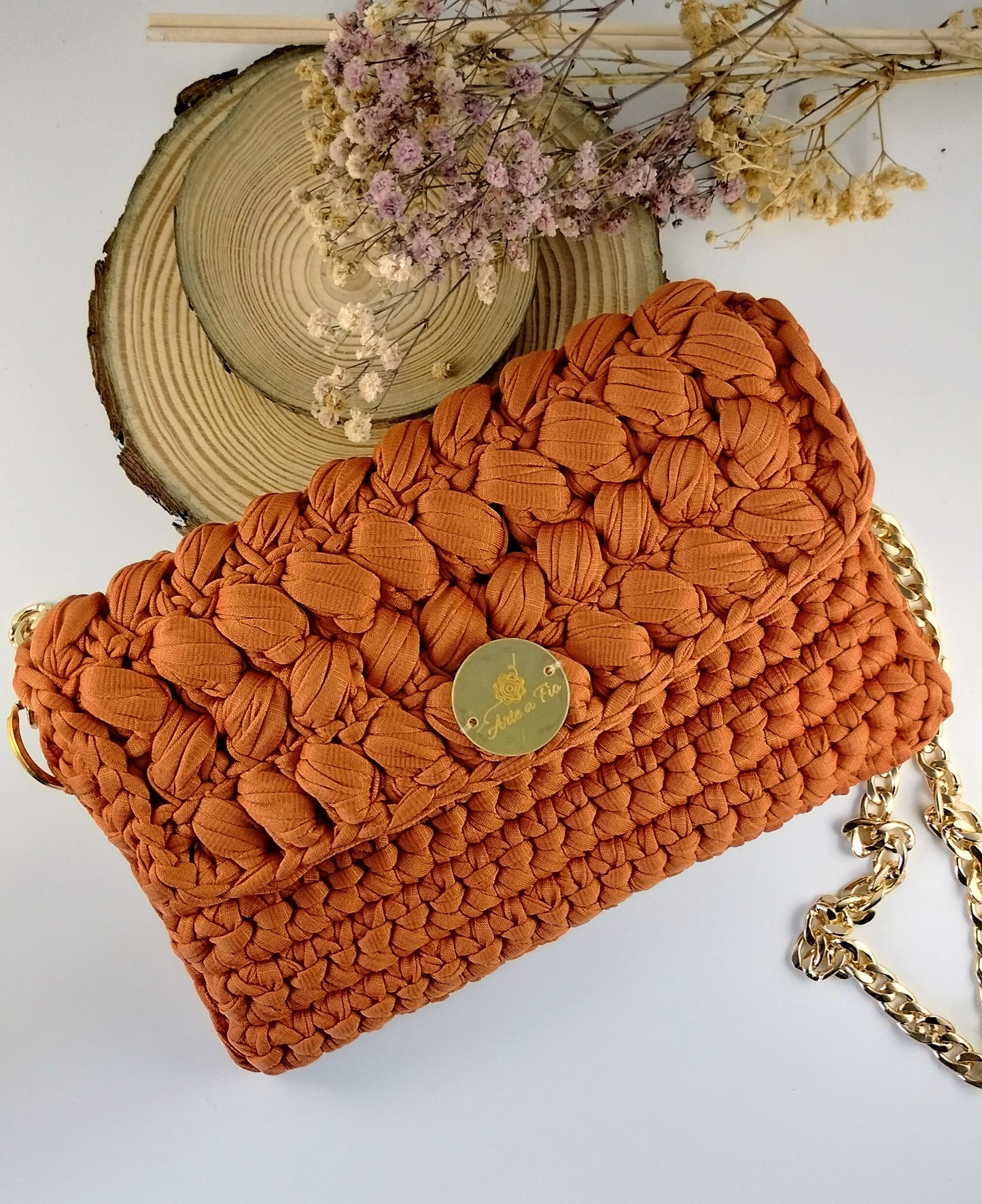 Bolsa Carla em Crochê com Fio de Malha Premium
