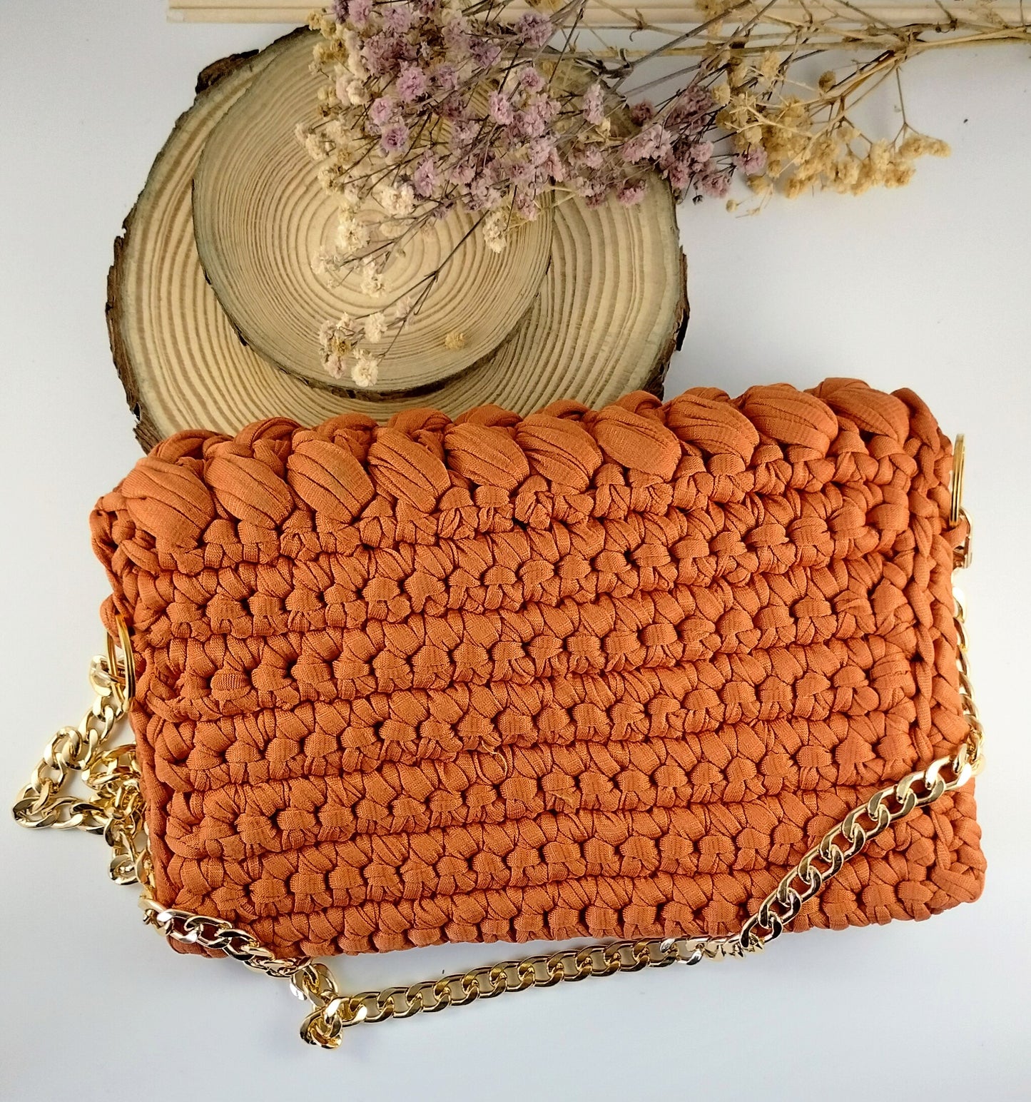 Bolsa Carla em Crochê com Fio de Malha Premium