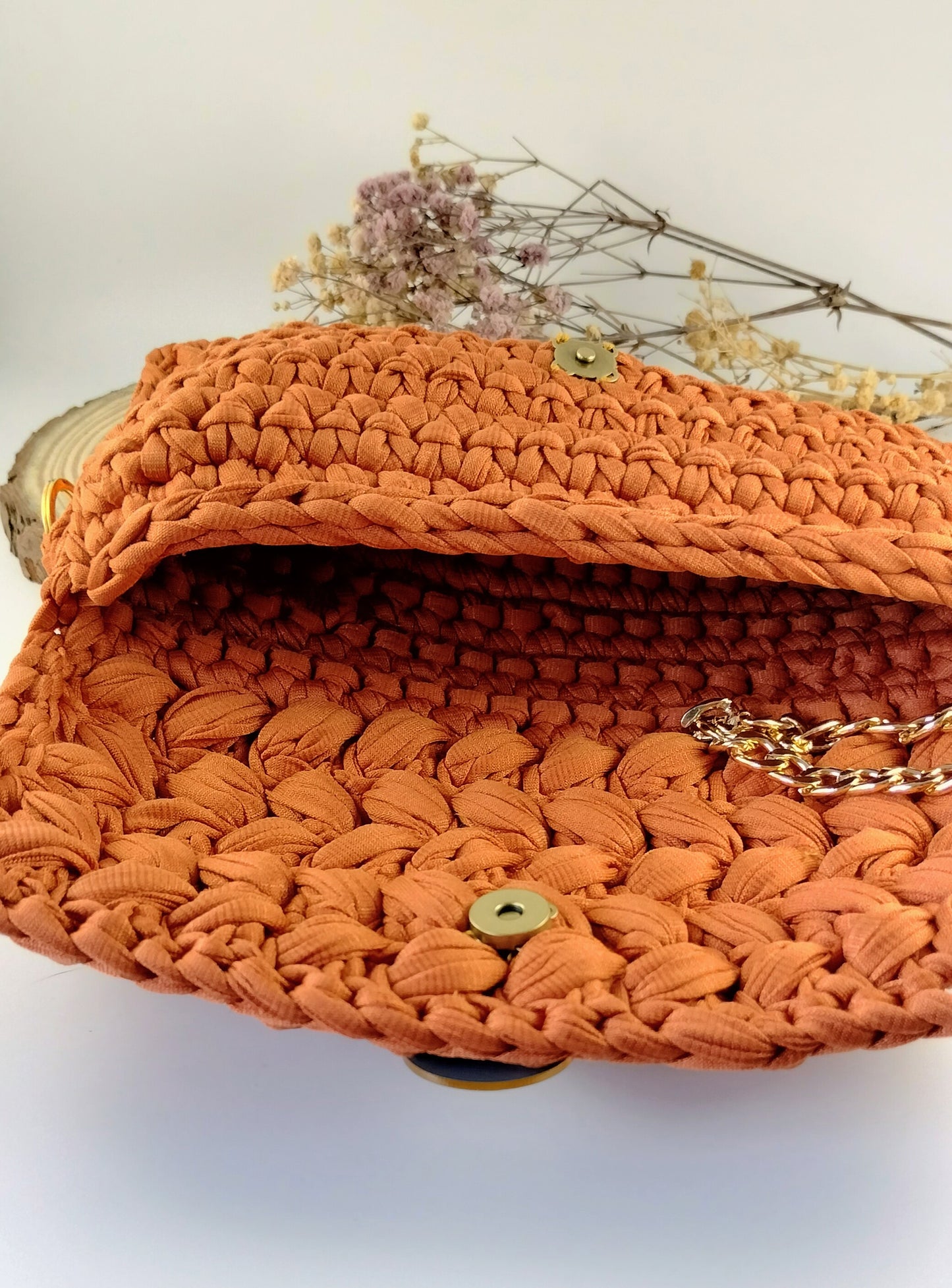 Bolsa Carla em Crochê com Fio de Malha Premium