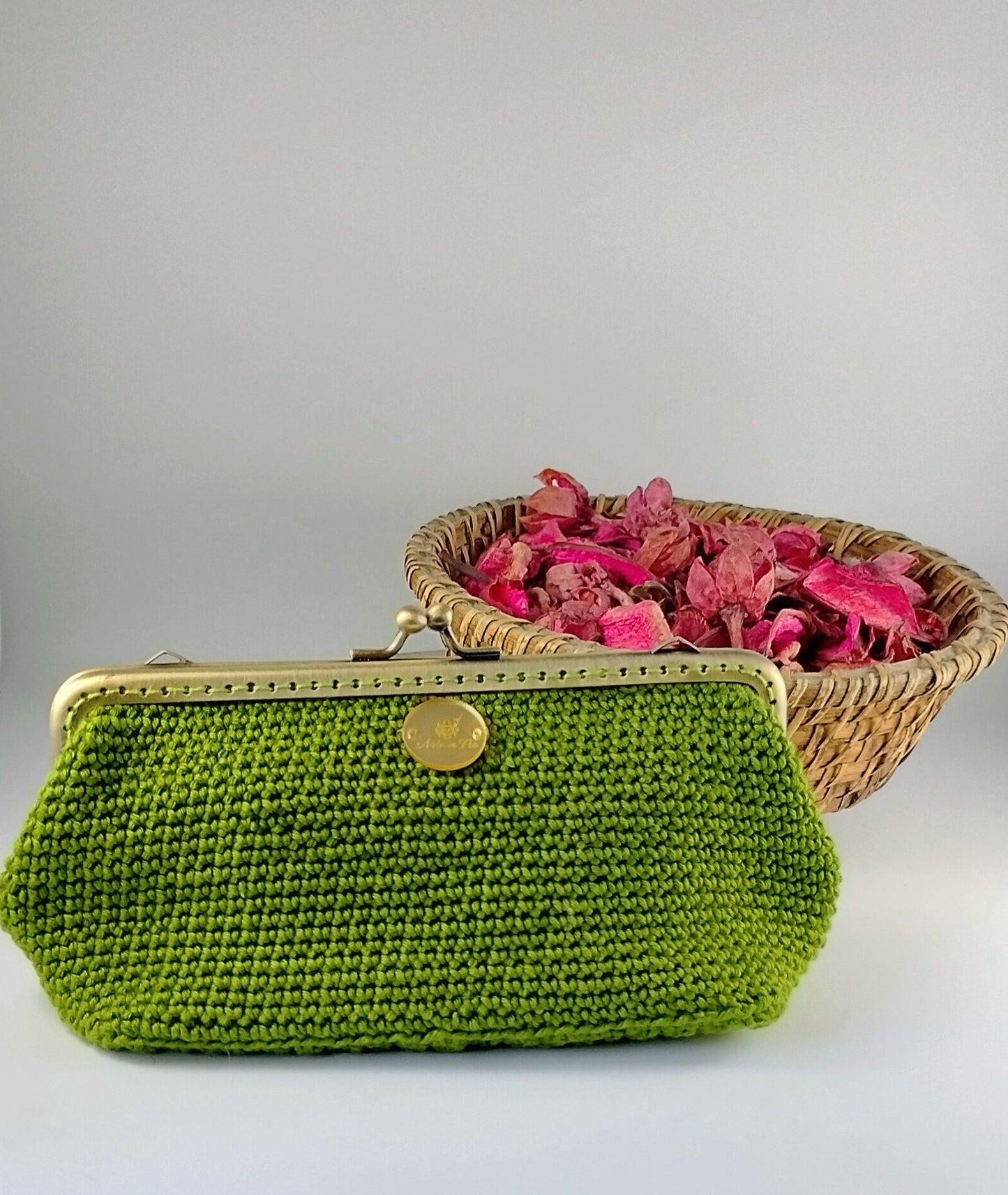 Bolsa de Crochê Esmeralda