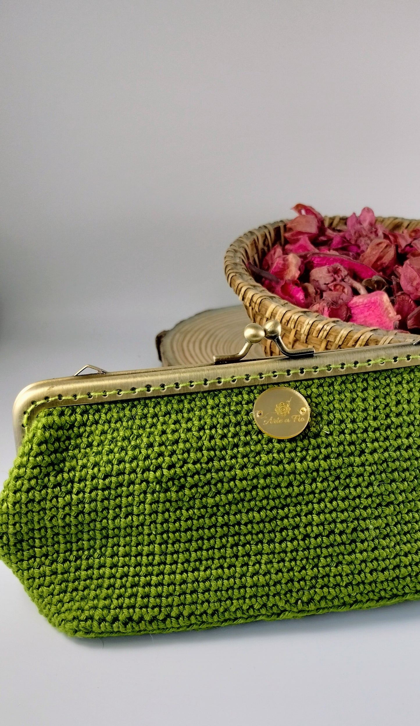 Bolsa de Crochê Esmeralda