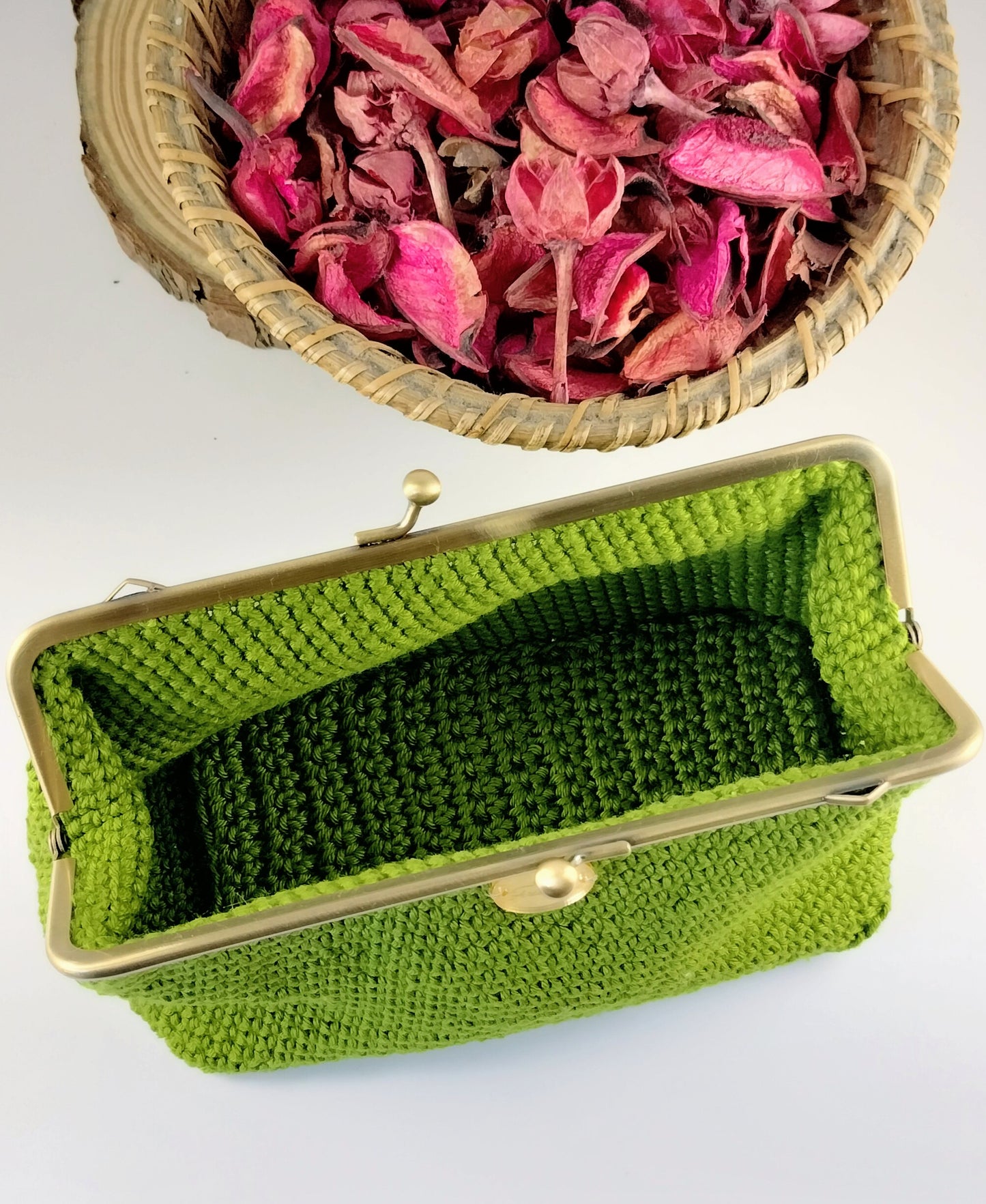 Bolsa de Crochê Esmeralda