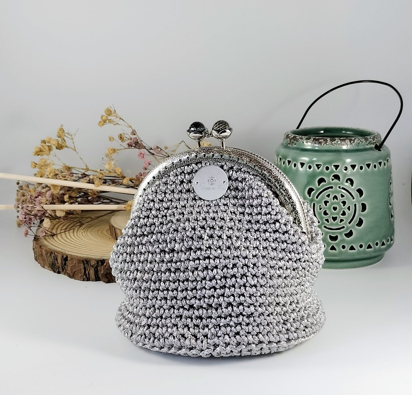 Bolsa em Crochê Silver