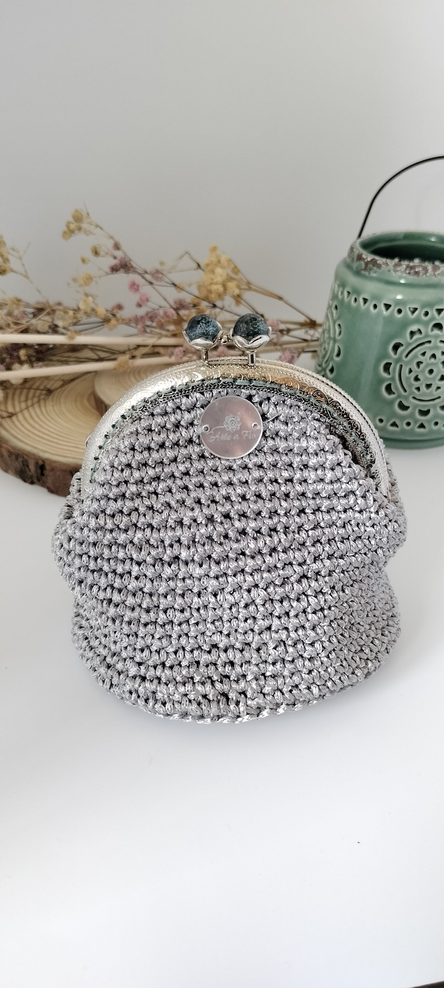 Bolsa em Crochê Silver