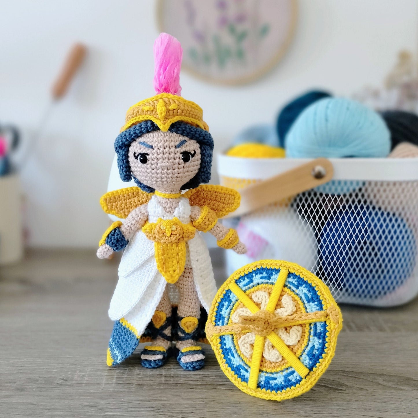 Amigurumi Deusa Atena Gamer - Boneca de Crochet Inspirada em Jogos