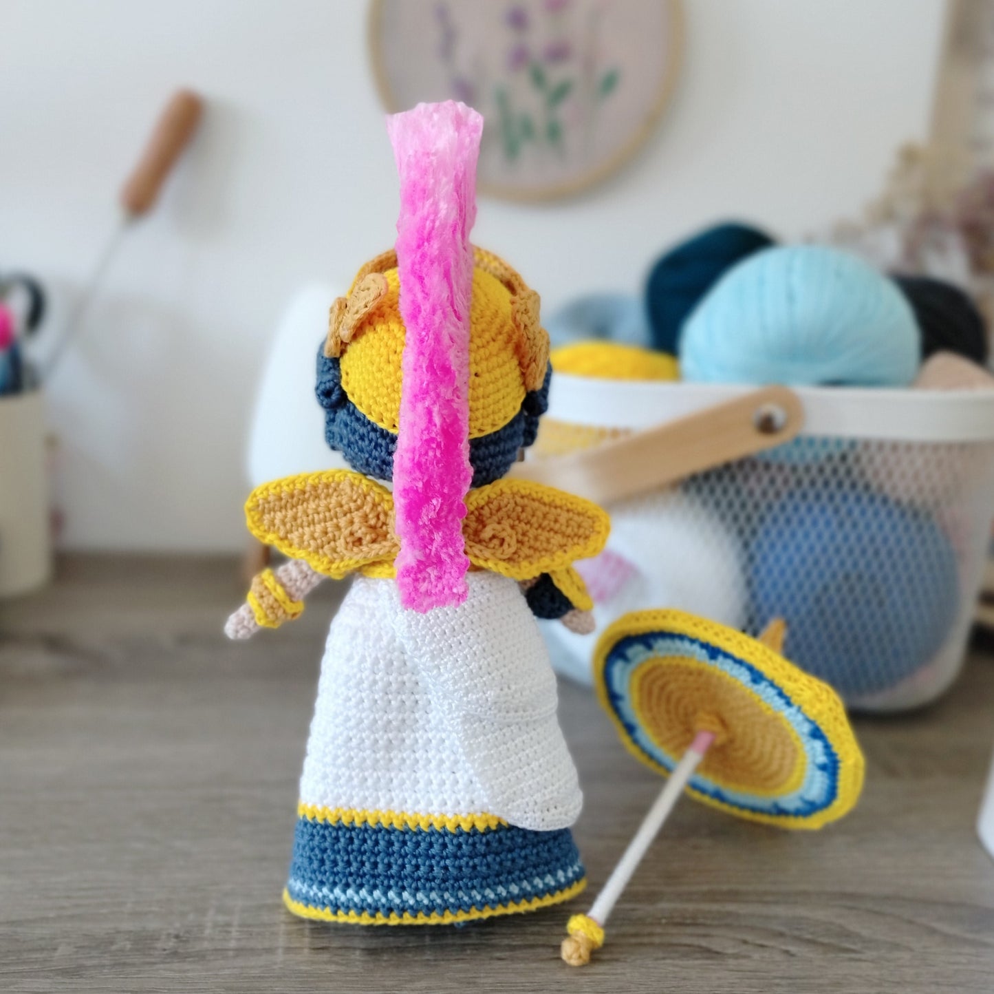 Amigurumi Deusa Atena Gamer - Boneca de Crochet Inspirada em Jogos