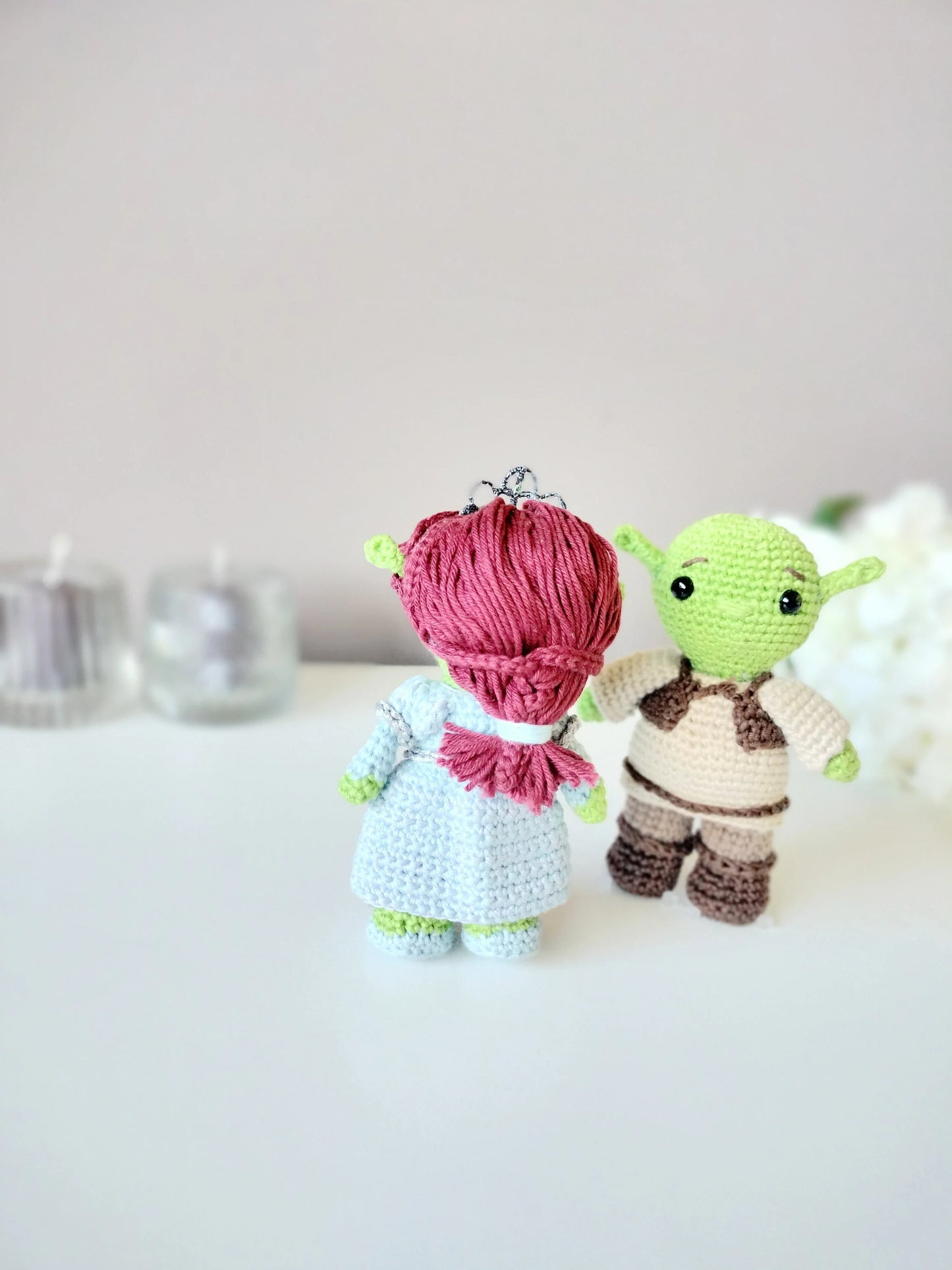 Amigurumis Shrek e Fiona