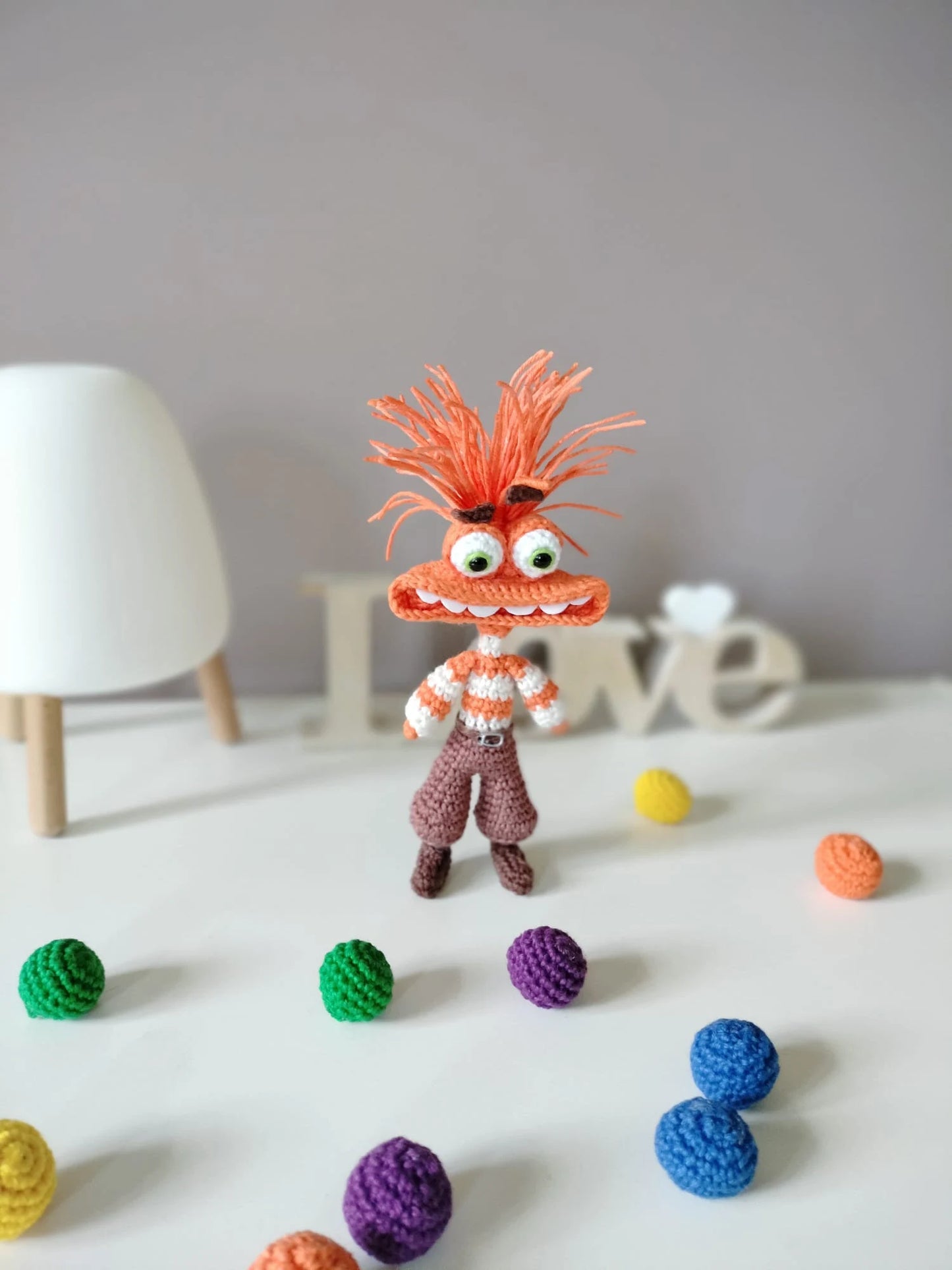 Amigurumi Ansiedade - Inside Out 2