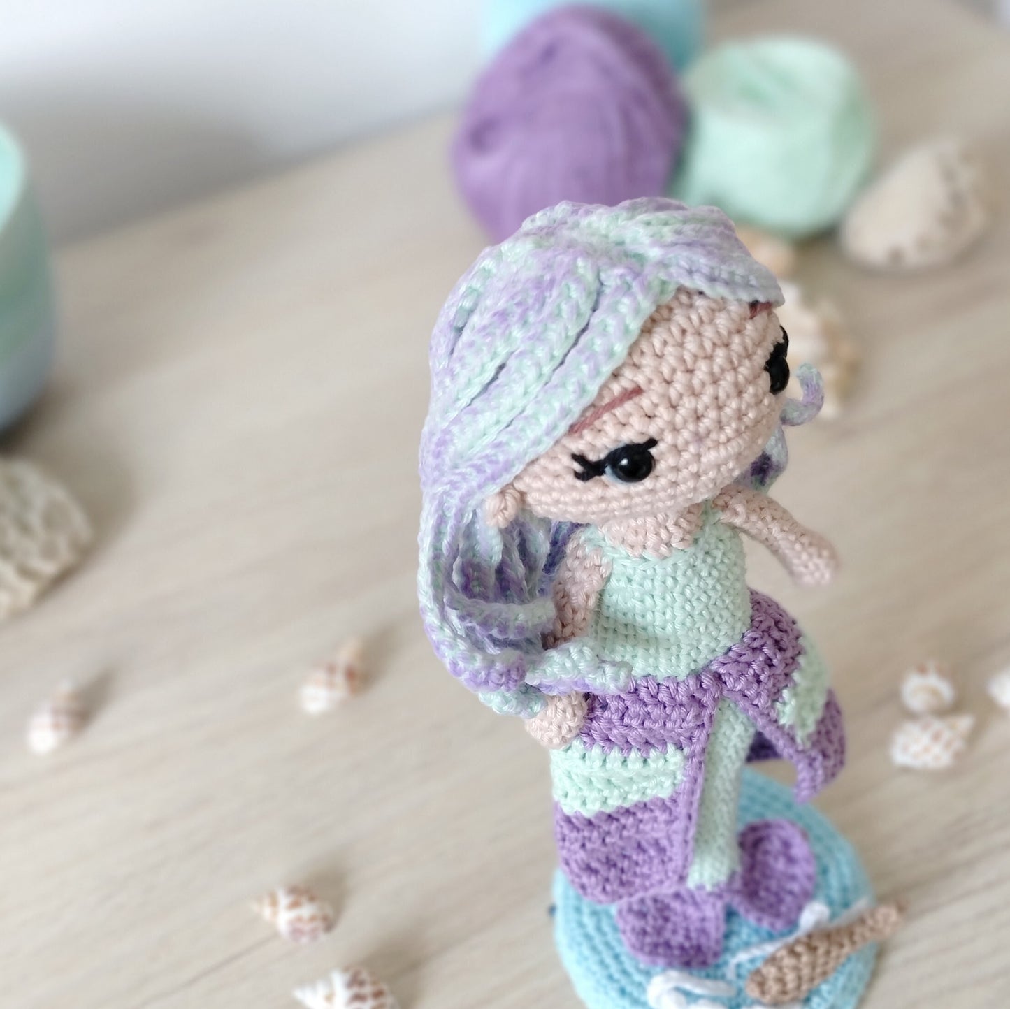 Amigurumi Signo Peixes - Coleção Zodíaco